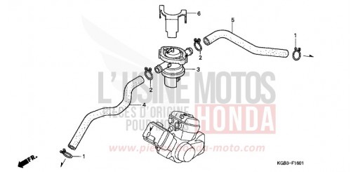 COMMANDE INJECTION D'AIR SOUPAPE VT125C2Y de 2000